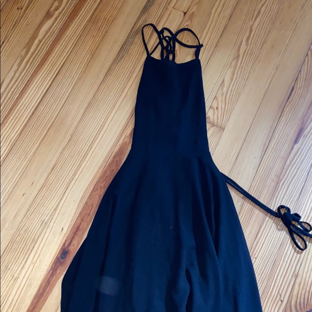 Black Tie Up Dress